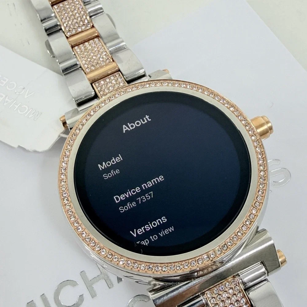 Michael Kors Access Sofie Pav Two-Tone Smartwatch Silver MKT5040 BATTERY ISSUE